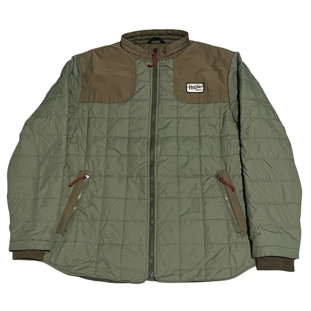 Howler Brothers Merlin Jacket Men’s XL Green Brown Quilted Primaloft Outdoor